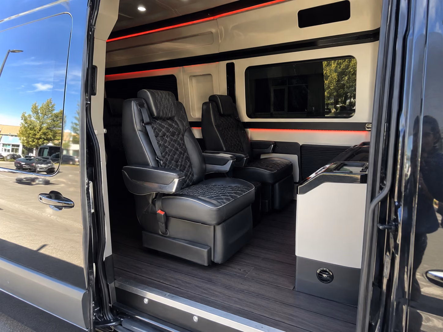 edmond private event transportation onboard seating